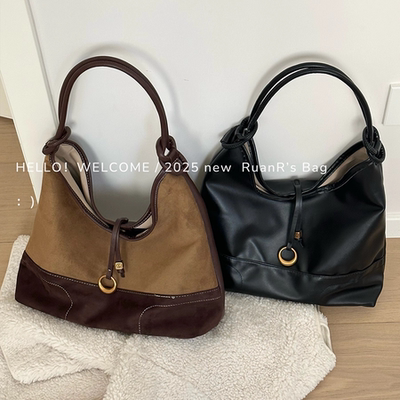 软软的包 塌塌hobo腋下包 百搭小众复古慵懒感单肩包包女通勤质感