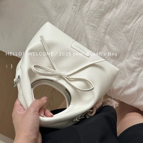 软软的包 三角饭团包手提斜挎包包女甜美可爱百搭休闲小拎包