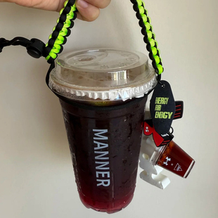 manner一次性咖啡杯高盖便携食品级冷饮透明PET杯子冰美式同款