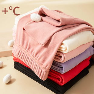 高腰双面绒长裤 加绒打底裤 女秋冬内穿休闲防寒秋裤 德绒加厚保暖裤