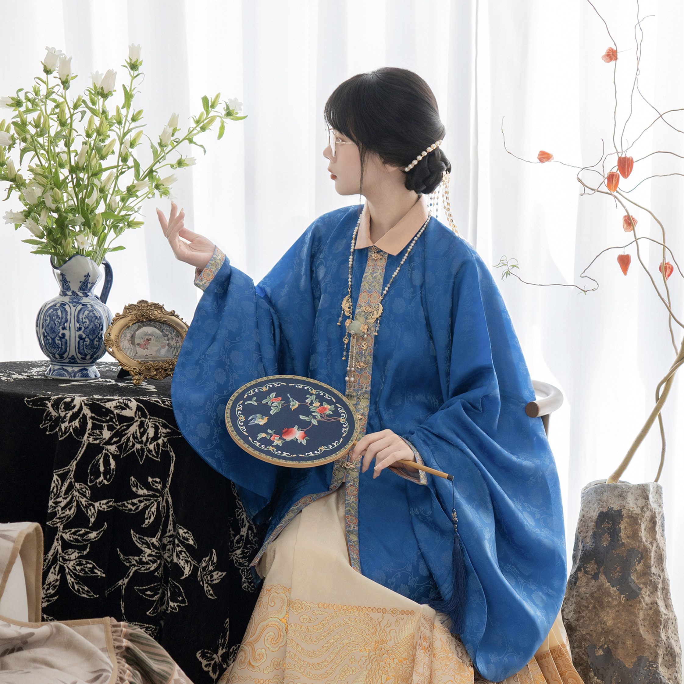 堂春三月水云·三友明制古风汉服立领琵琶袖上衣绝美日常短袄女款,女装/女士精品,汉服上装,淘宝优惠券,粉丝福利购,淘宝优惠卷