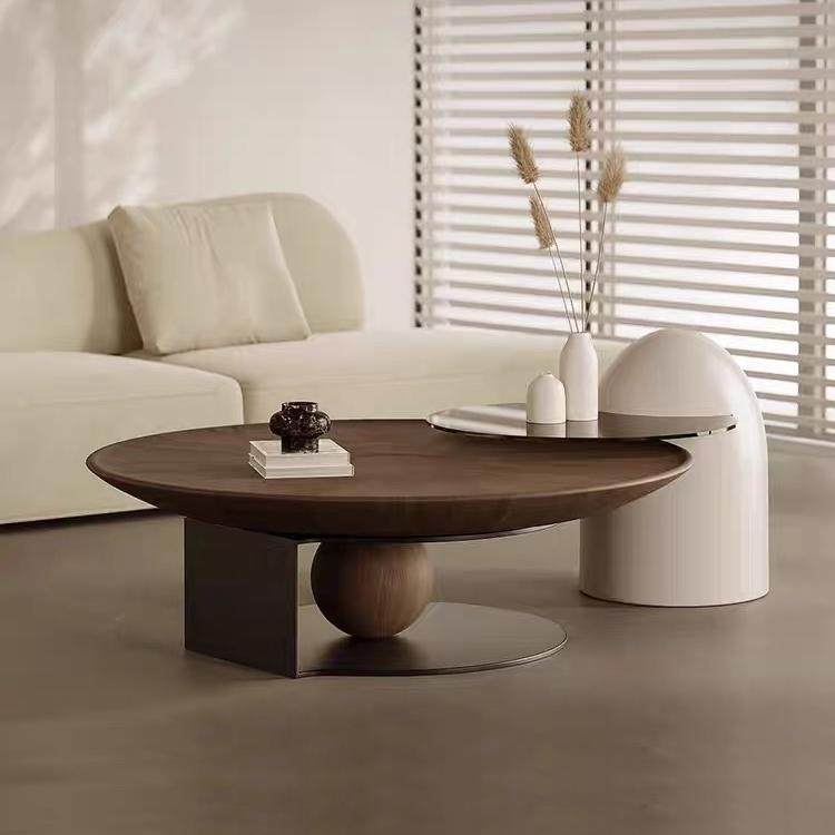 意式极简圆形茶几组合现代简约轻奢客厅家用小户型高级感茶几桌子,住宅家具,茶几,淘宝优惠券,粉丝福利购,淘宝优惠卷