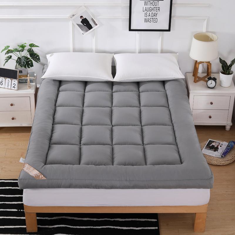 酒店2019613裸睡羽绒软床垫加厚滑10可cm折叠防床垫子褥子垫棉背