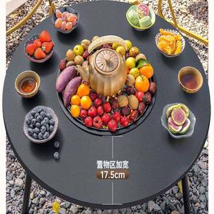 204新款 围炉煮烤茶桌子户外烧烤烤肉架家用7B3ZneQE火炉套装 防炉