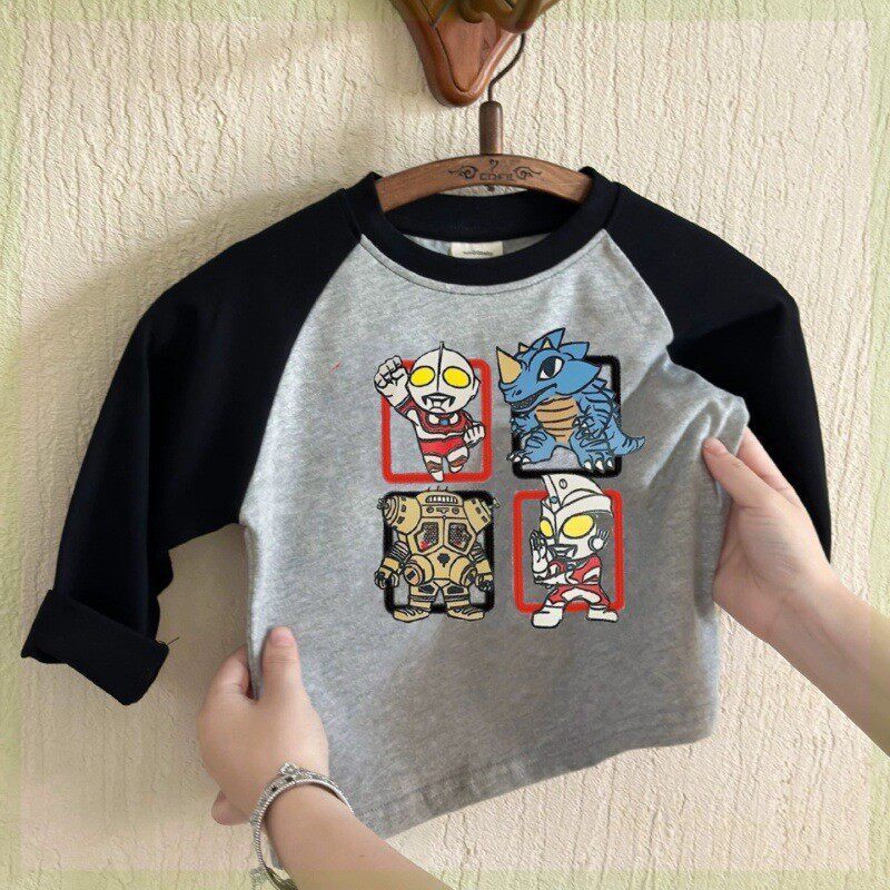 清仓纯棉打底衫宝宝圆领上衣潮t儿童春秋装新款插肩T恤男女童长袖