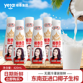 椰泰生榨果肉椰子汁饮料整箱装 东南亚椰源椰奶椰子汁植物蛋白饮品