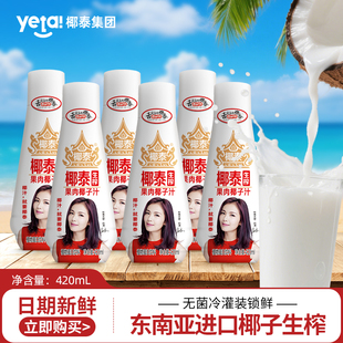 椰泰生榨果肉椰子汁饮料整箱装东南亚椰源椰奶椰子汁植物蛋白饮品