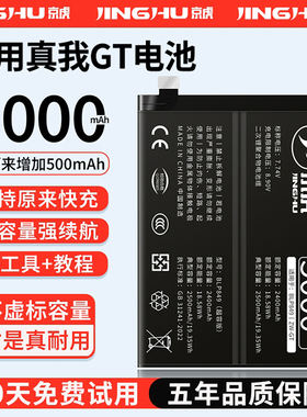 (增加续航)品质京虎适用于真我GT电池扩容大容量可拆卸内置手机电池高容增强版电板魔改换旗舰版BLP849非原装