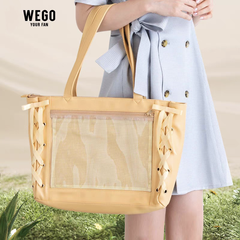 【现货秒发】WEGO中国原创痛包S少女丝带痛休闲通勤手提包