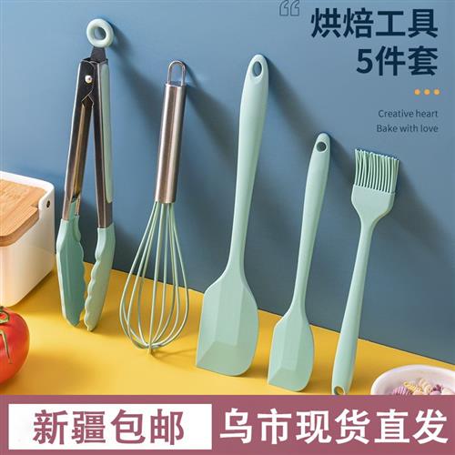 耐高温硅胶油刷刮刀烧烤夹防烫夹子打蛋器家用厨房烘焙工具刷子