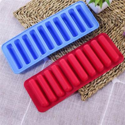 10连巧克力棒长条形手指饼干模拇指雪茄生巧冰格硅胶蛋糕烘焙模具