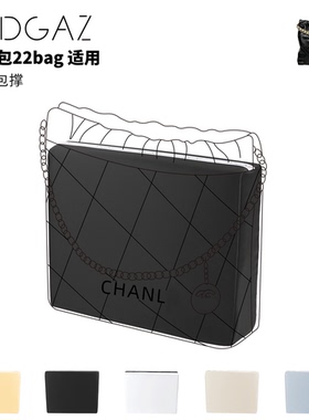 DGAZ全球品牌适用小香包22bag购物袋手袋小/中/大号绸缎包撑黑色