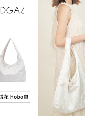 DGAZ HOME雪绒花hobo包国风腋下帆布袋旅行单肩包新中式2026春夏