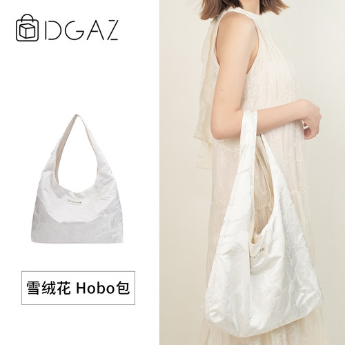 DGAZ HOME雪绒花hobo包国风腋下帆布袋旅行单肩包新中式2026春夏