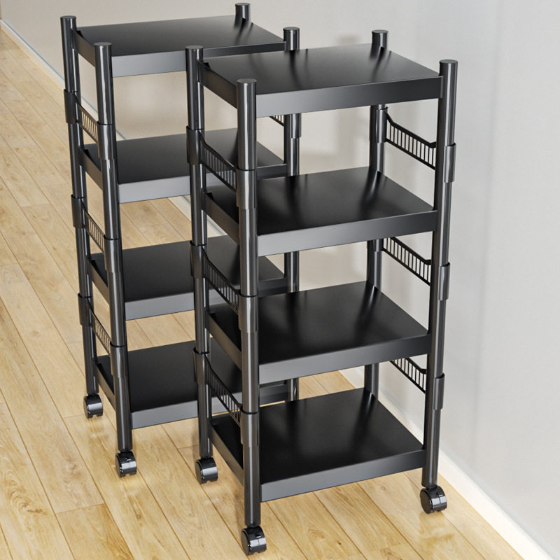 厨房置物架落地多层带围栏家用微波炉烤箱储物货架锅具夹缝收纳架,厨房/烹饪用具,厨房置物架/置物柜/角架,淘宝优惠券,粉丝福利购,淘宝优惠卷