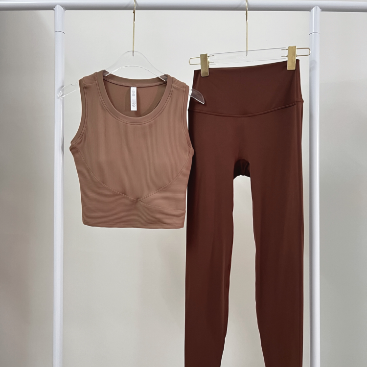 高级感瑜伽服套装女健身裤跑步防震运动内衣瑜伽裤普拉提训练服女