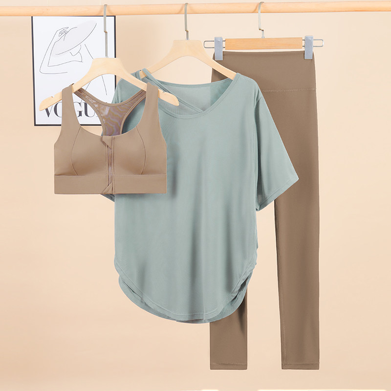 LULU夏季裸感瑜伽服套装免费试穿