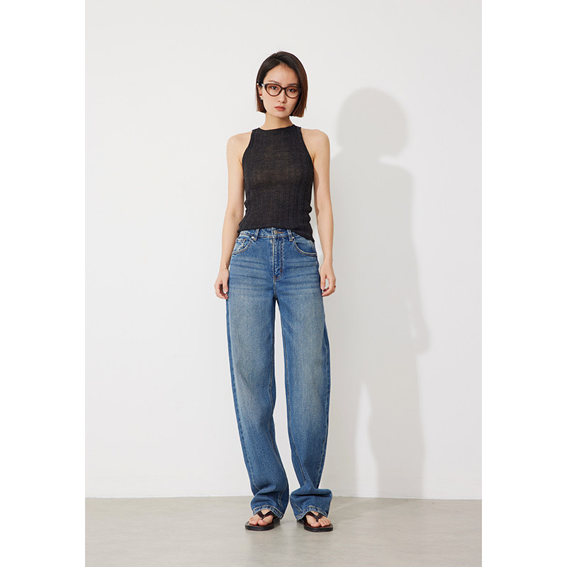 RUGOSAM【明星同款】阔腿牛仔裤女复古高腰显瘦长裤210807004,女装/女士精品,牛仔裤,淘宝优惠券,粉丝福利购,淘宝优惠卷