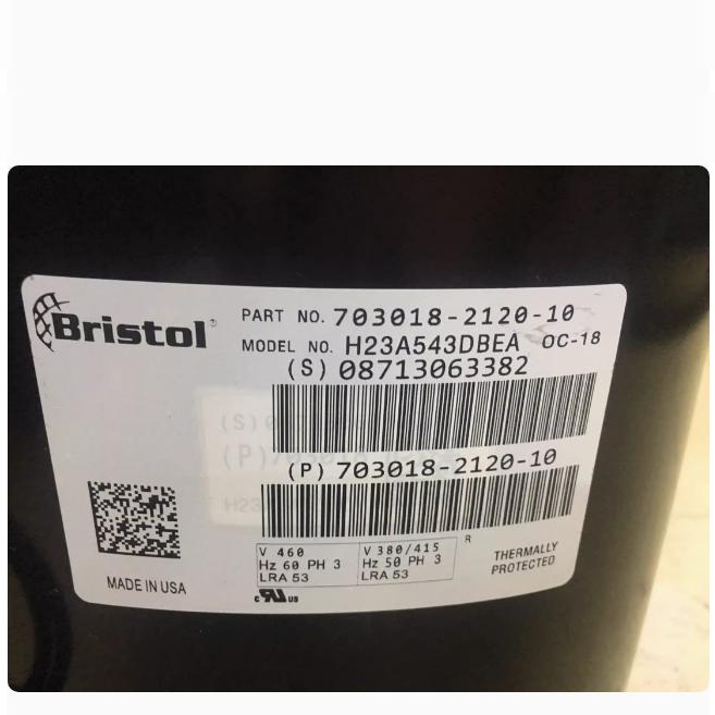 H23A543DBEA H2EB283ABCB H23A58QDBEA布里斯托压缩机H28A583DBEA