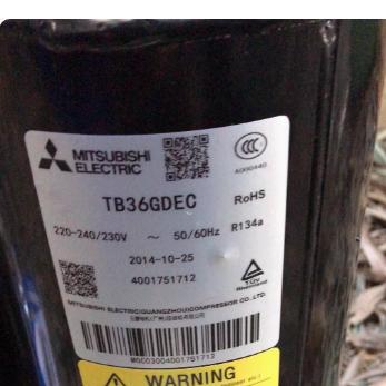TB36GDEC TB33YLLMC TB33GDEMC 原装全新三菱2匹空调压缩机 R134a