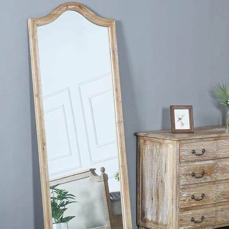 美式乡村北美橡木圆弧落地镜法式简约实木复古做旧立体穿衣镜全身,影音电器,更多影音配件,淘宝优惠券,粉丝福利购,淘宝优惠卷