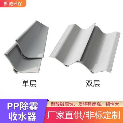 PP洗涤塔板式除雾器耐腐废气处理收水器PP挡水折流板排烟喷淋湿式