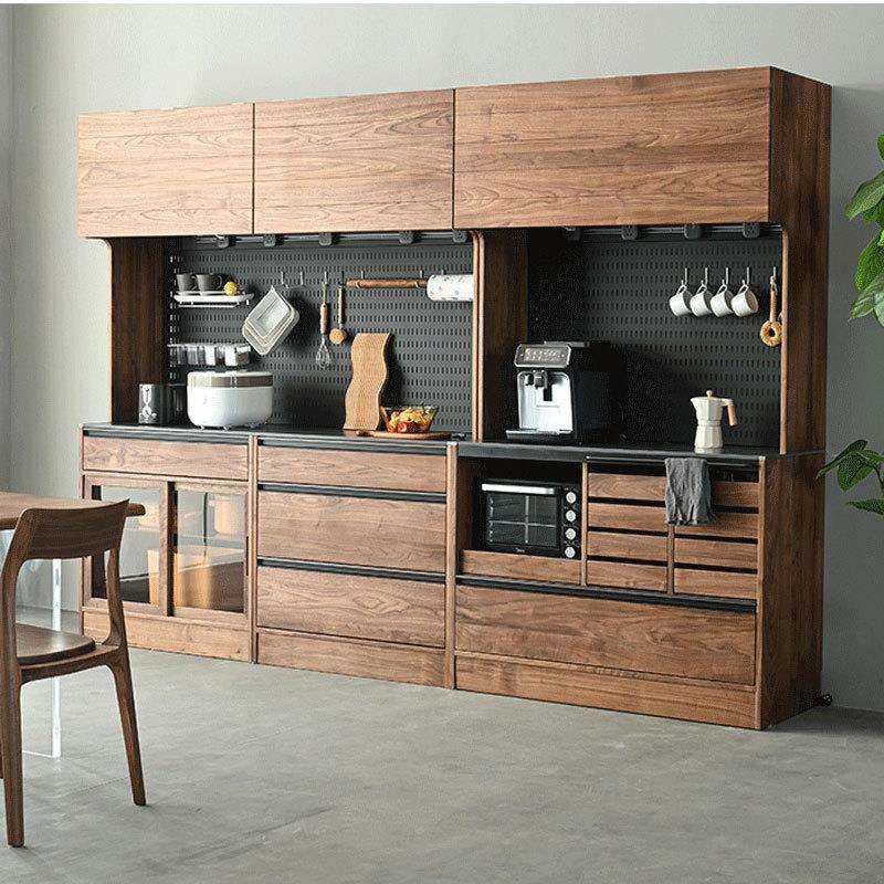 北美黑胡桃木实木餐边柜现代樱桃木原木客厅一体靠墙展示储物高柜,影音电器,更多影音配件,淘宝优惠券,粉丝福利购,淘宝优惠卷