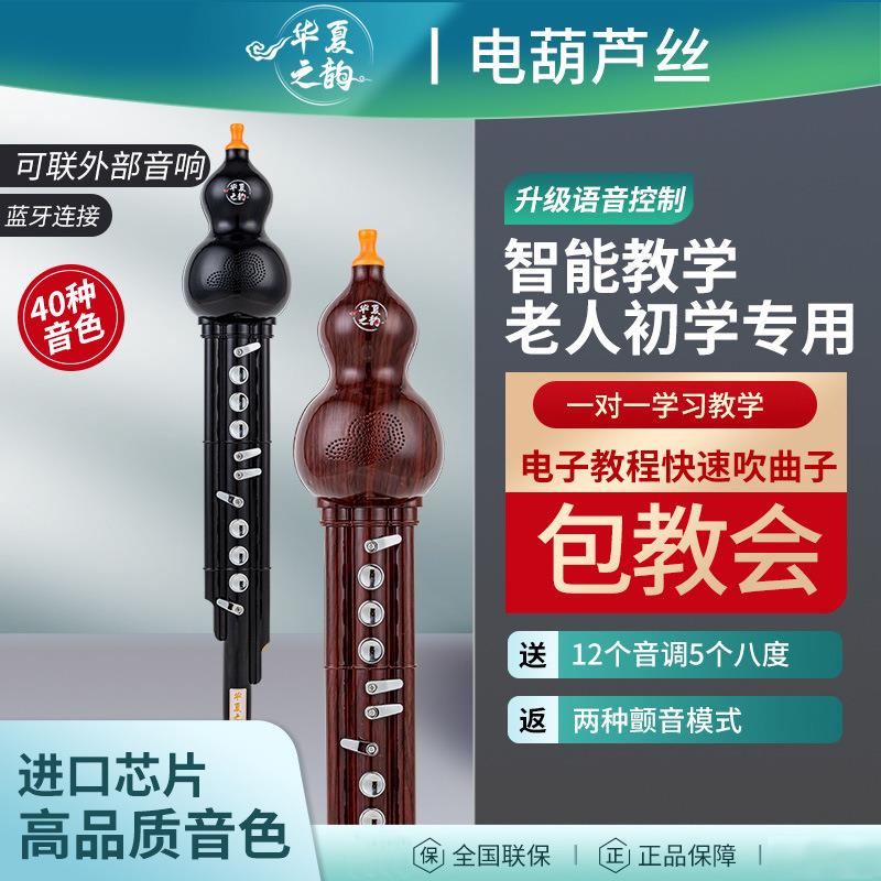 华夏之韵新款上市电子葫芦丝电吹管乐器初学专业葫芦丝中老年练习