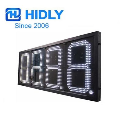 16寸白色8.888加油站招牌户外带箱体LED油价牌