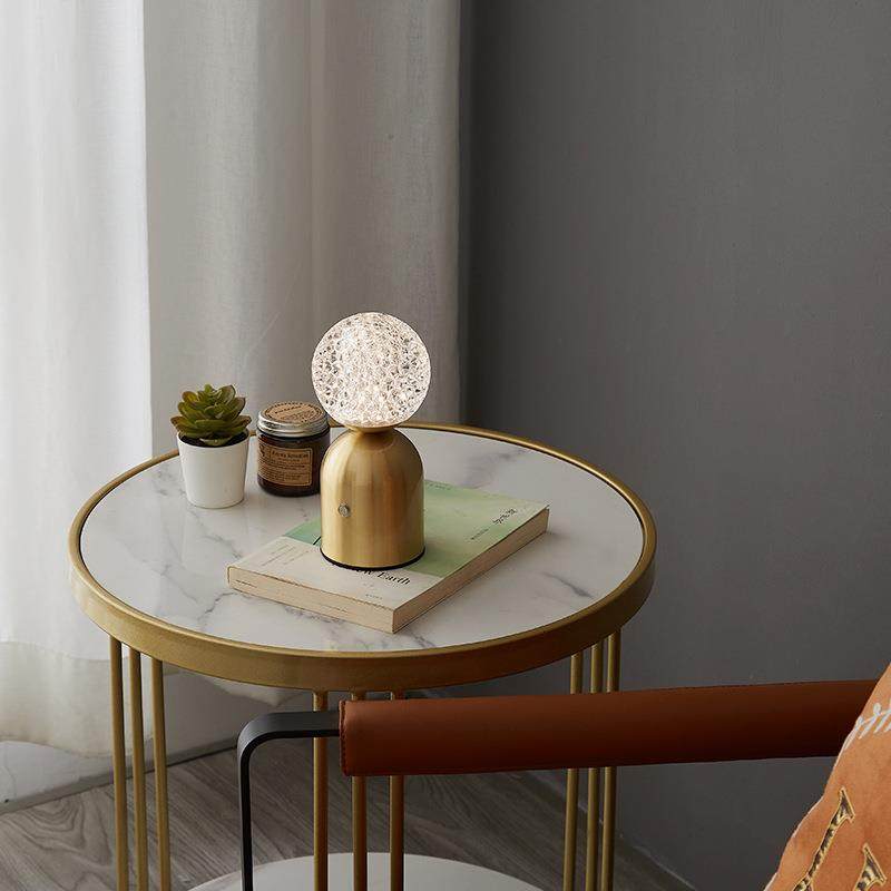 极简全铜创意卧室床头台灯护眼氛围感装饰无极触摸调光网红小夜灯