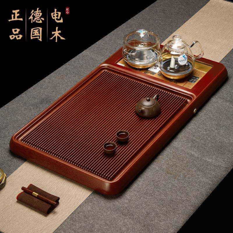 高端72支电木茶盘套装带电磁炉全自动一体功夫具海台家用