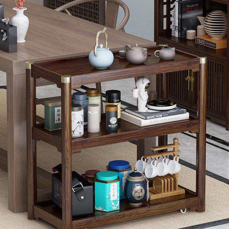 新中式带轮边几角几沙发侧边几竹可移动家用茶台茶边柜小桌子茶几,影音电器,更多影音配件,淘宝优惠券,粉丝福利购,淘宝优惠卷