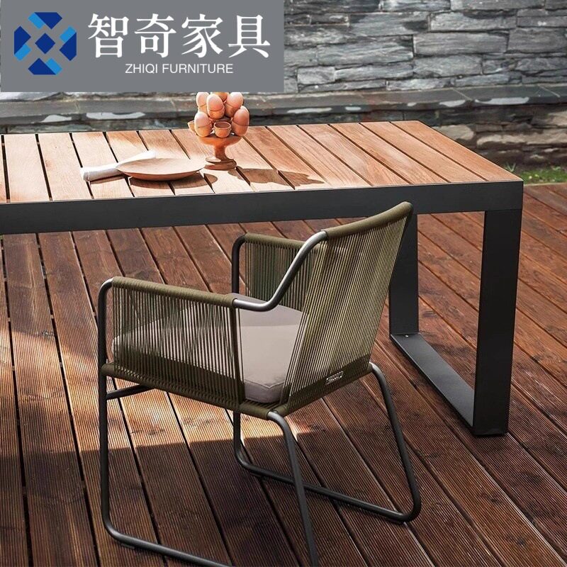 户外绳编沙发椅酒店民宿露天度假村庭院别墅花园防水防晒藤椅家具