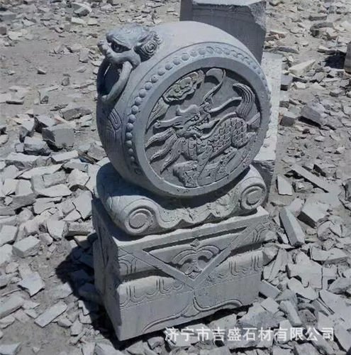 家用庭院摆件抱鼓石 仿古园林雕刻石门墩 景点酒店门口多样式石鼓