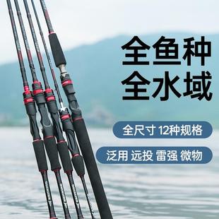 卡斯丁路亚竿单竿钢铁骑士超远投打黑雷强翘嘴海钓杆ul微物马口竿