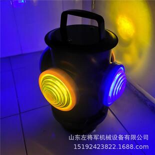 四面双色闪灯铁路信号指示灯充电款转辙器信号指示灯标志灯