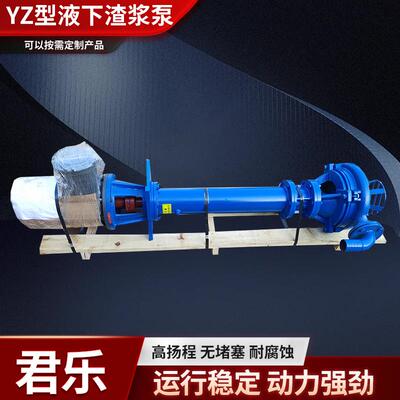 高铬合金液下渣浆泵YZ液下渣浆泵立式电动泥沙泵高铬合金渣浆泵