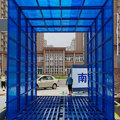 全自动封闭式工地洗轮机龙门式红外感应工程洗车台煤矿移动洗车槽