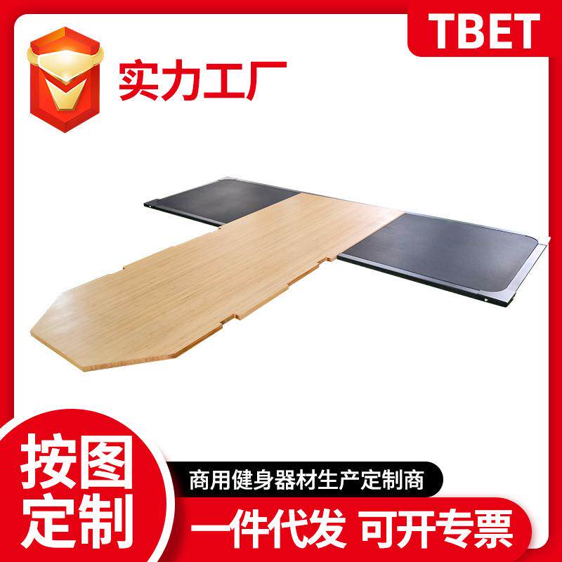 健身器材木质举重台硬拉举重台举重台深蹲架减震地板竹木举重台