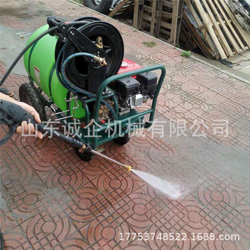 诚企机械户外移动式压洗地机手推汽油动力家用洗车机