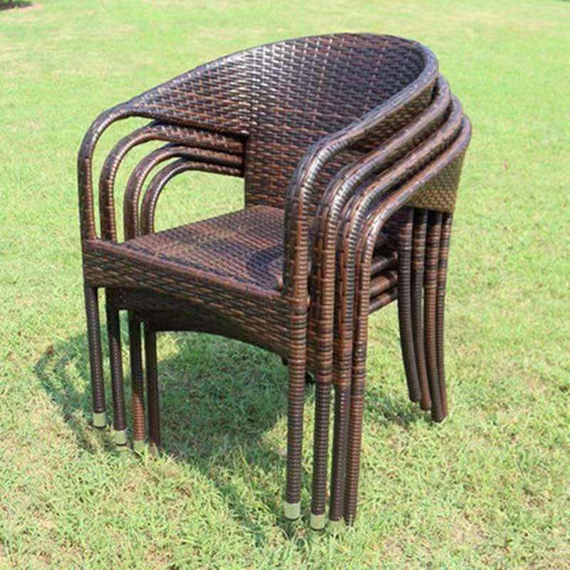 轻奢现代蛋黄竹藤椅:一人庭院专用简约风格防水耐磨