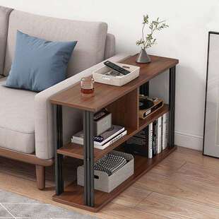 客厅沙发旁边的置物架小边柜侧边柜电视柜旁书架小茶几创意超窄