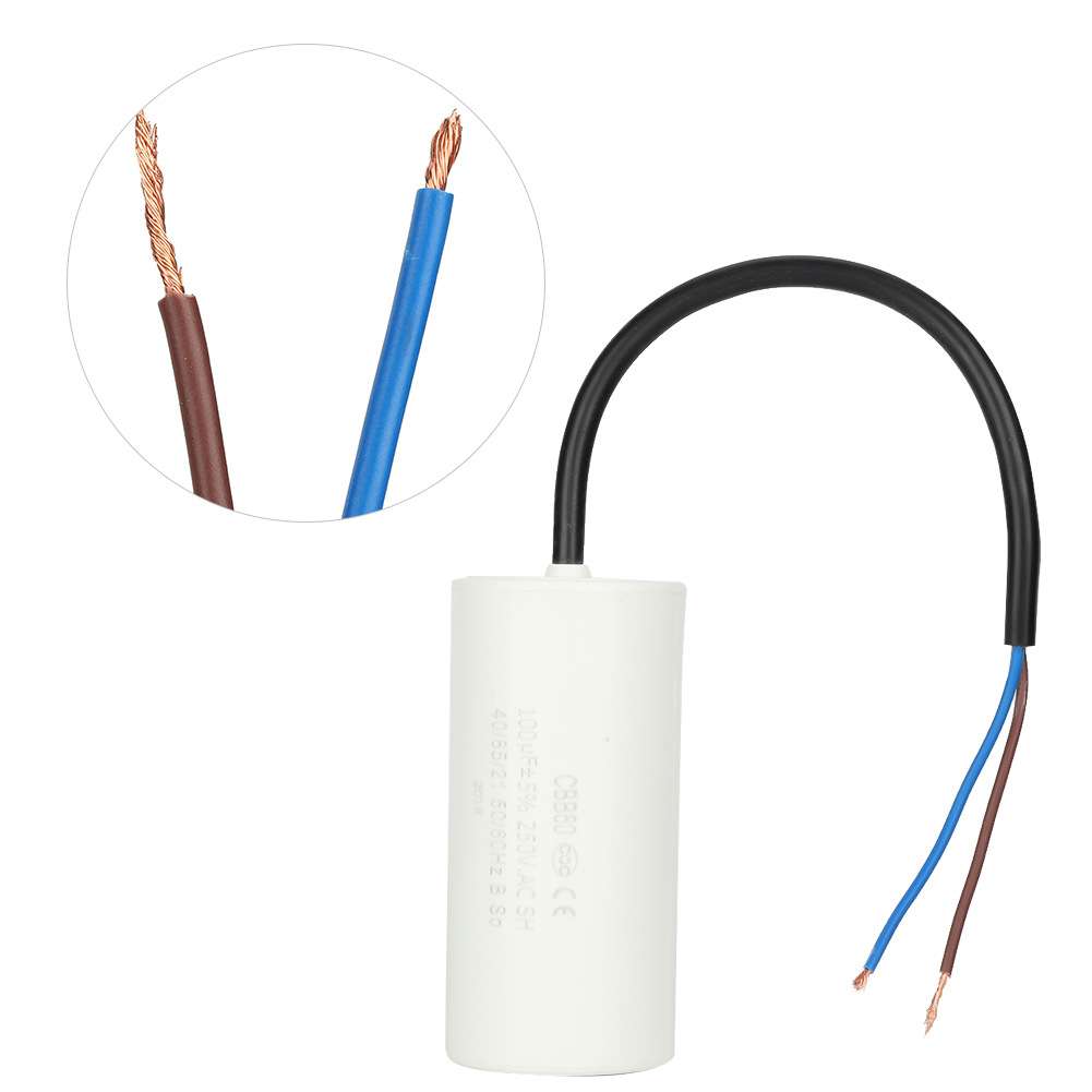 护套线运转电容器 CBB60 250V系列 100uf 电机水泵电容