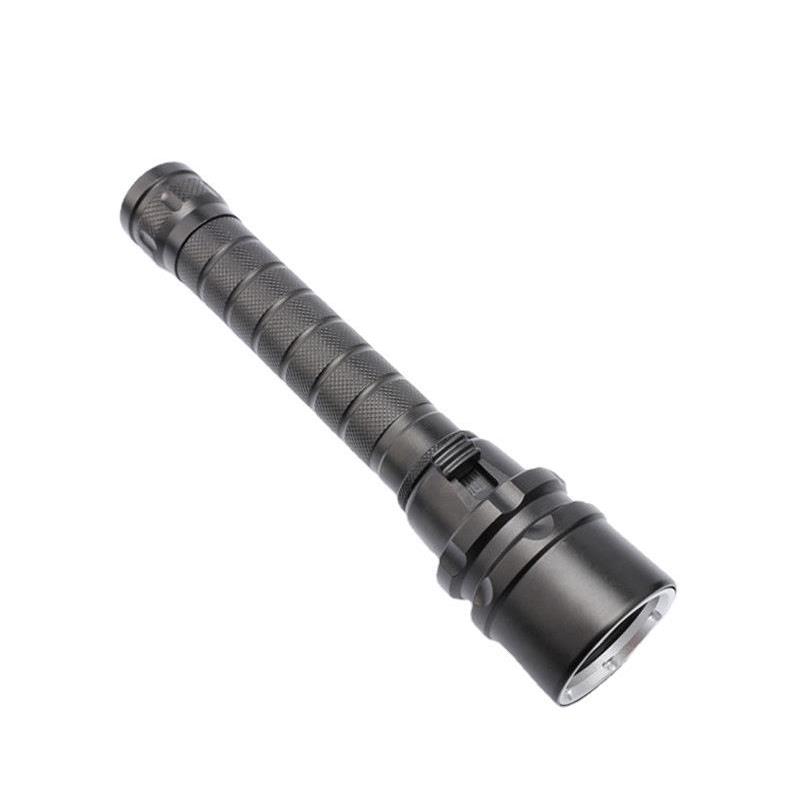 水下照明手电3LEDL2白光黄光18650充电铝合金潜水手电
