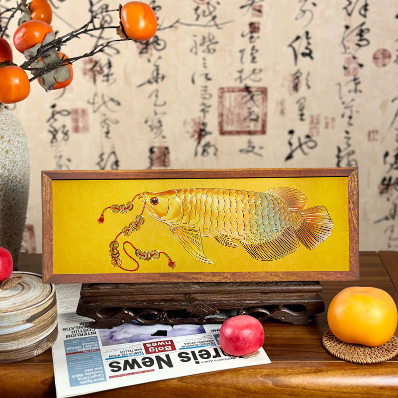 铜艺世家手工錾刻铜雕画鱼跃龙门金龙鱼家居装饰画桌面摆件摆台,家居饰品,装饰摆件,淘宝优惠券,粉丝福利购,淘宝优惠卷
