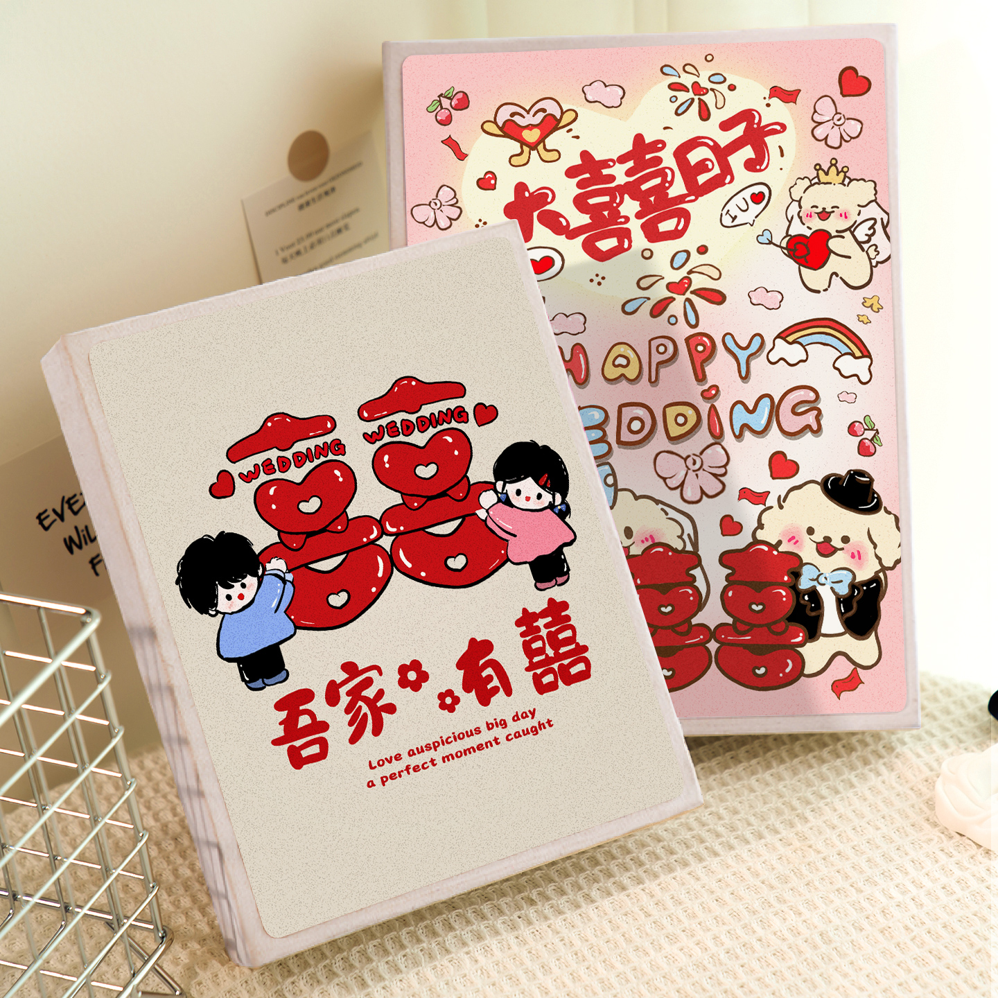 大容量横竖版新婚纪念册收藏