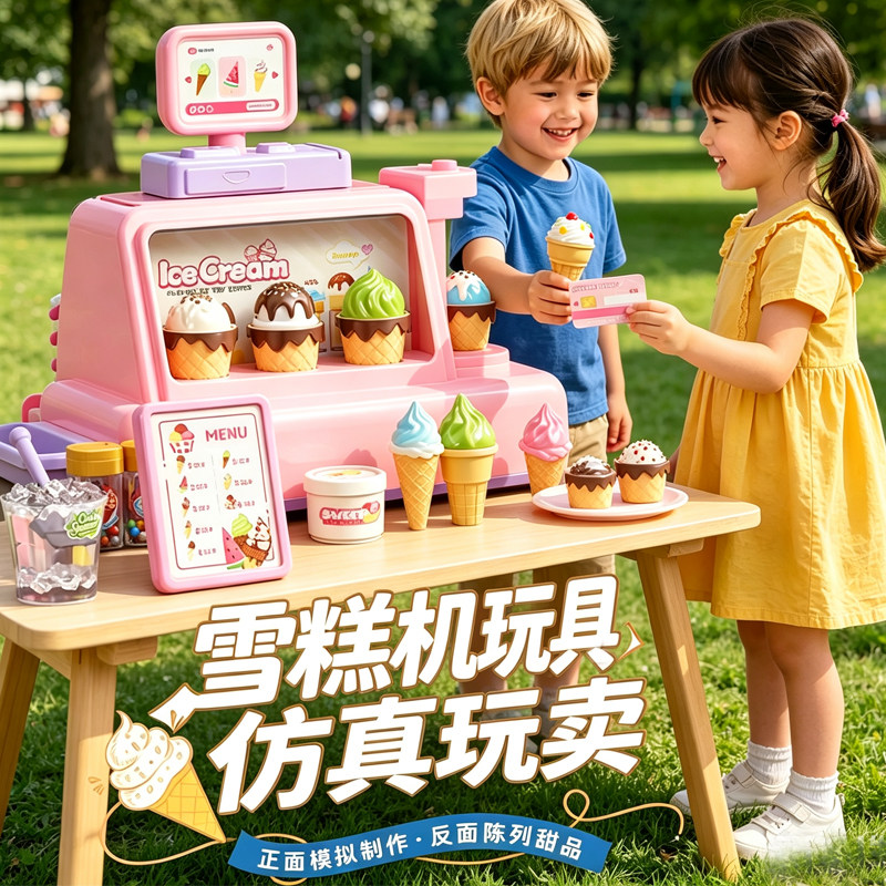儿童冰淇淋玩具雪糕机儿童节礼物