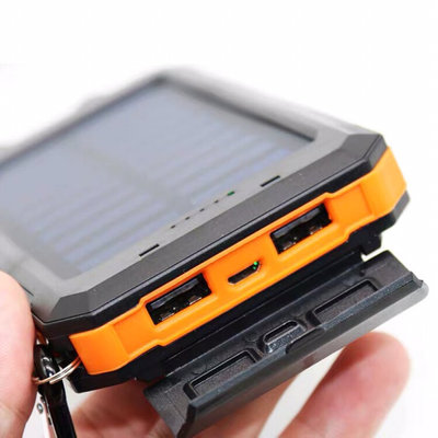 极速newMobile Solar Power Bank pack 20000mah 2 USB LED Lamp