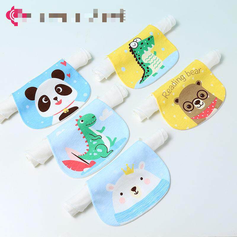 宝宝装纯棉汗巾婴r5a6j3AD儿童隔汗巾垫背全棉儿园幼5条吸秋冬款