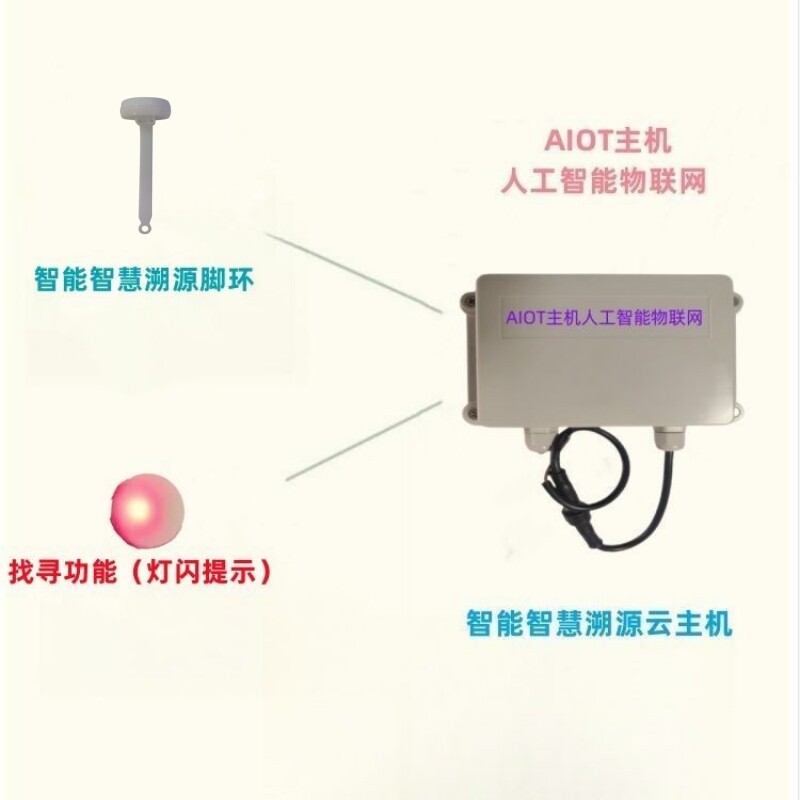 鸡鸭鹅电子溯源脚环计步数盘点灯闪找寻散养走地鸡二维码溯源管理